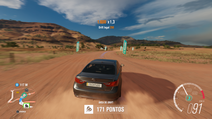 Forza Horizon 3 em corrida (Foto: Reprodução / TechTudo)