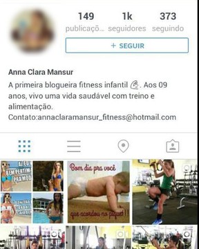 Ana Clara Mansur, musa fitness mirim (Foto: Instagram / Reprodução)