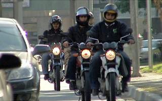 Novo curso para motoboys (Foto: Bom Dia Brasil)