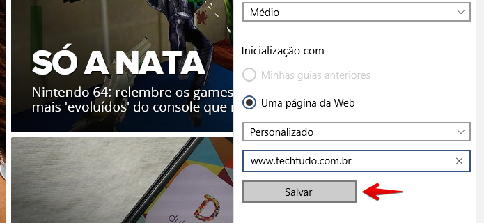Salve as alterações (Foto: Reprodução/Helito Bijora)