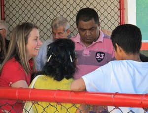 Patricia Amorim treino Flamengo (Foto: Richard Souza / Globoesporte.com)