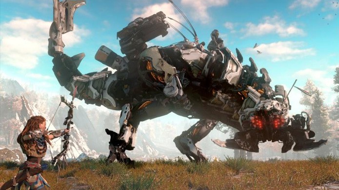 Criaturas robóticas de Horizon: Zero Dawn são caçadas novamente na feira Paris Games Week (Foto: Reprodução/iDigitalTimes)
