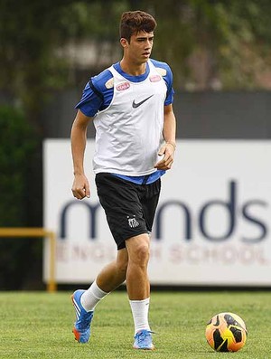 Zagueiro Gustavo Henrique treino do Santos (Foto: Ricardo Saibun / Divulgação Santos FC) Zagueiro Gustavo Henrique treino do Santos (Foto: Ricardo Saibun / Divulgação Santos FC)
