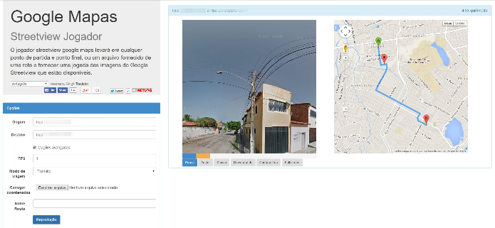 Street View Player em funcionamento (Foto: Felipe Alencar/TechTudo)
