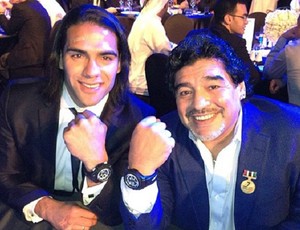 Falcão Maradona relógio presente (Foto: Reprodução)