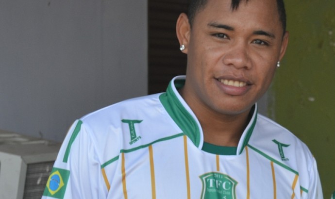 Moisés, atacante do Tapajós (Foto: Gustavo Campos/GloboEsporte.com) Moisés, atacante do Tapajós (Foto: Gustavo Campos/GloboEsporte.com)