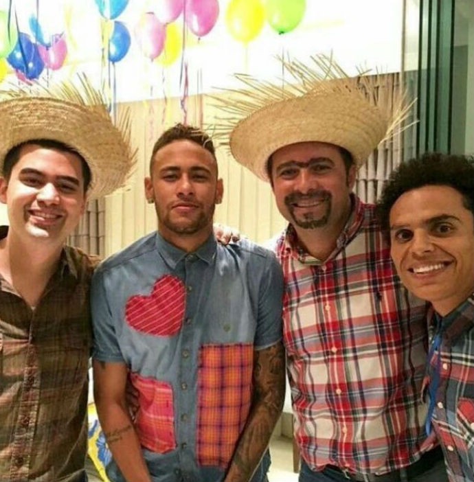 Neymar em festa junina em SC (Foto: Instagram)