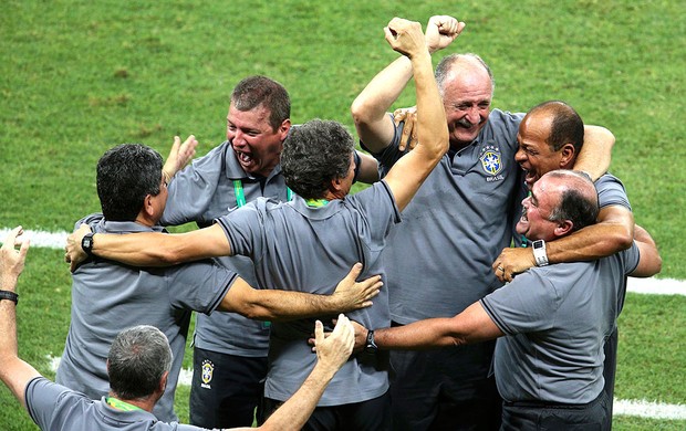 Felipão jogo Brasil México (Foto: Reuters)