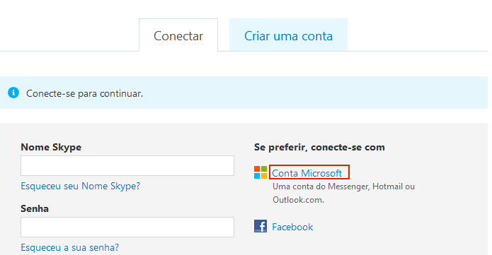 Clicando na opção Conta Microsoft (Foto: Reprodução/Edivaldo Brito)