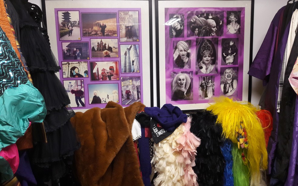 Roupas e fotos de Elke Maravilha (Foto: Flavio Ismerin/G1)