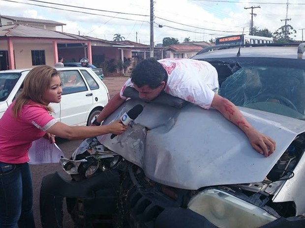 Entrevista com falsa vítima de trânsito no Amapá vira meme na web Entrevista com falsa vítima de trânsito no Amapá vira meme na web