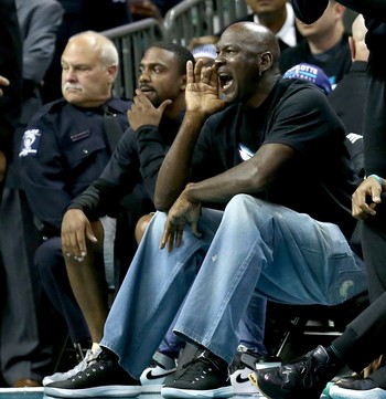 Charlotte Hornets x Miami Heat - Jogo 3 - Michael Jordan (Foto: Getty Images)