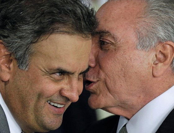 Michel Temer e Aécio Neves (Foto: REUTERS/Ueslei Marcelino)