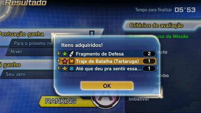 Dragon Ball Xenoverse 2: pegue os itens ao concluir a fase (Foto: Reprodução / Thomas Schulze)