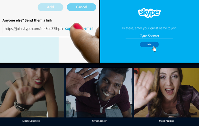 Usuários do Skype podem conversar com amigos que não usam o aplicativo (Foto: Reprodução/Microsoft)