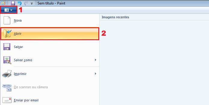 Acessando a opção Abrir no Paint (Foto: Reprodução/Edivaldo Brito)