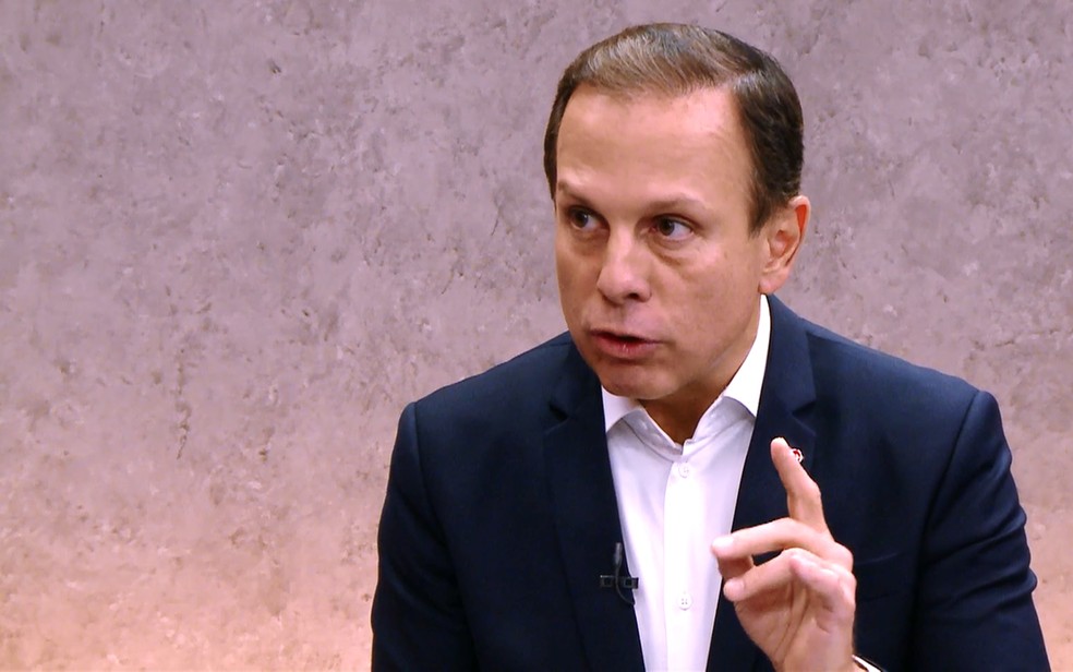 O prefeito João Doria diz que não vai mexer na questão da velocidade das marginais (Foto: Reprodução/G1)