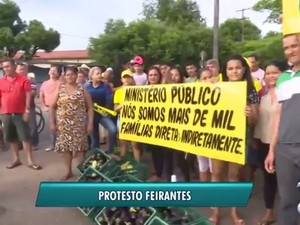 Feirantes pedem que feira seja reformada de forma setorial (Foto: Reprodução/Rede Amazonica em Roraima)