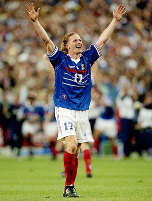 emanuelle Petit frança gol BRasil copa do mundo 1998 (Foto: Agência Getty Images)