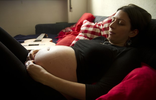 Maíra Soares grávida de 28 semanas em Madrid, na Espanha (Foto: Maíra Villela)