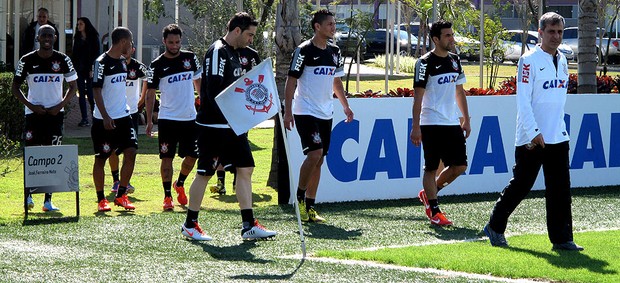 jogadores corinthians treino (Foto: Rodrigo Faber )