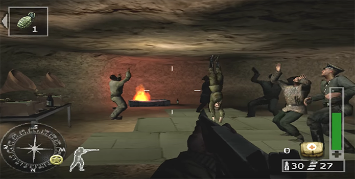 Encontre soldados dançando em Call of Duty: Finest Hour (Foto: Reprodução/YouTube)