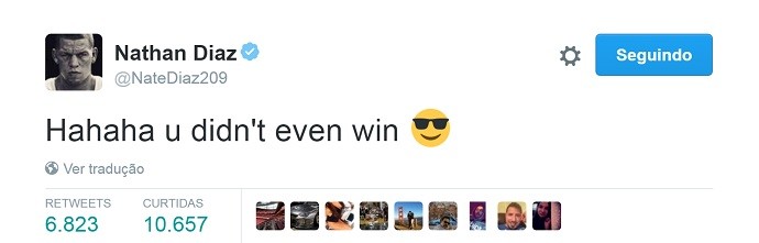 Nate Diaz Twitter