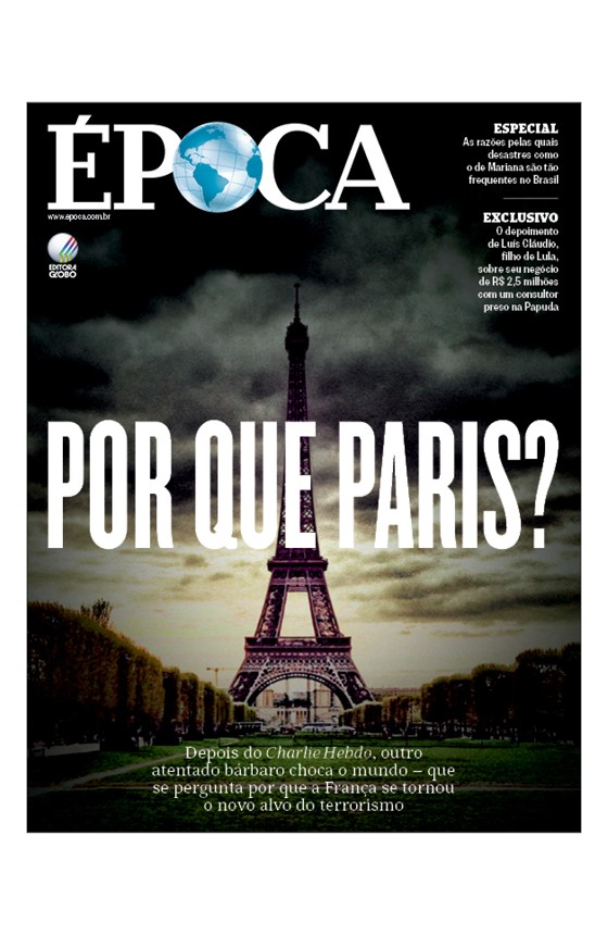 Revista ÉPOCA - capa da edição 910 - Por que Paris? (Foto: Revista ÉPOCA/Divulgação)