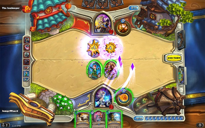 Para ganhar em HearthStone é preciso diminuir a vida do oponente até zero pontos (Foto: Divulgação/Blizzard) Para ganhar em HearthStone é preciso diminuir a vida do oponente até zero pontos (Foto: Divulgação/Blizzard)