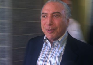 Temer participa do velório (Foto: Cíntia Acayaba/G1)