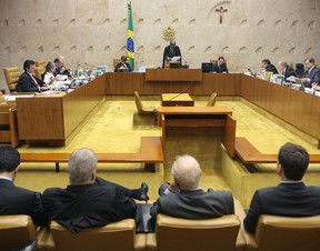 Ministros definem a pena de réus no julgamento do mensalão. (Foto: Nelson Jr./SCO/STF)