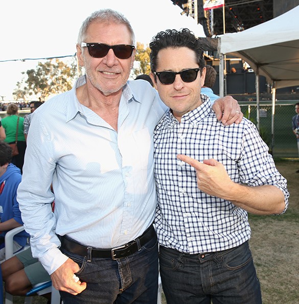 Harrison Ford e JJ Abrams (Foto: Getty Images North America - AFP)