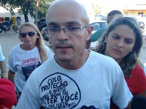 Francileudo Bezerra faz primeira aparição pública desde a data do crime, em novembro (Foto: Gabriela Alves/G1)