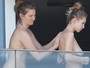 Dylan Penn, filha de Sean Penn, faz topless em varanda de hotel no Rio