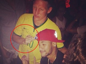 Neymar e  Schweinsteiger  (Foto: Reprodução/ Instagram)