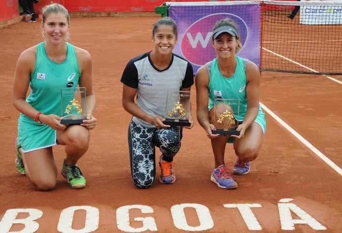 Teliana, Bia Haddad e Paula Gonçalves, tênis (Foto: Reprodução/Twitter)