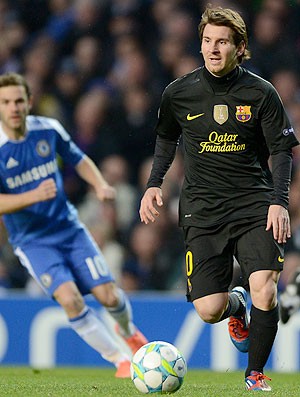 Messi - Chelsea X Barcelona (Foto: Ag. AFP)