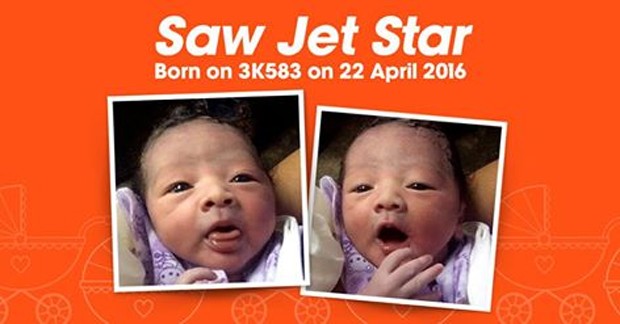 Mãe decidiu colocar o nome de Saw Jet Star no filho (Foto: Reprodução/Facebook/Jetstar Asia)