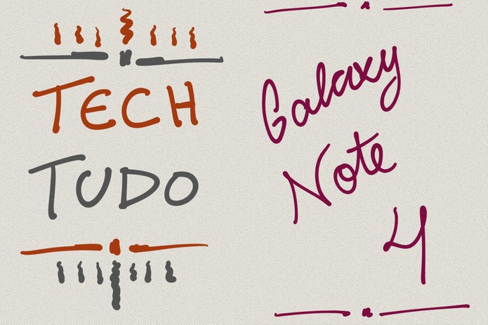 S-Pen em acão no S-Note do Galaxy Note 4 (Foto: Lucas Mendes/TechTudo) S-Pen em acão no S-Note do Galaxy Note 4 (Foto: Lucas Mendes/TechTudo)