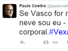 Paulo Coelho diz que vai ficar nu caso Vasco seja rebaixado: 'Sem pintura'
