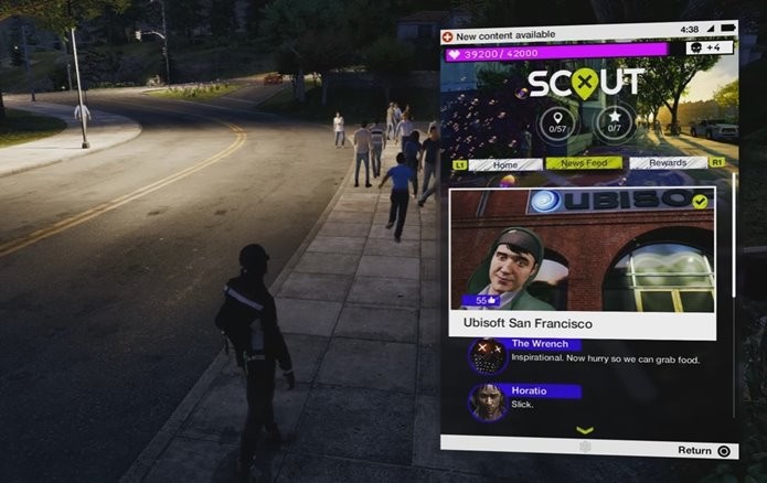 A própria Ubisoft também aparece em Watch Dogs 2 (Foto: Reprodução/Felipe Demartini)