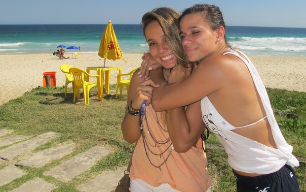 Jade Barbosa e Gabi Soares, amigas inseparáveis (Foto: Gabriel Fricke)