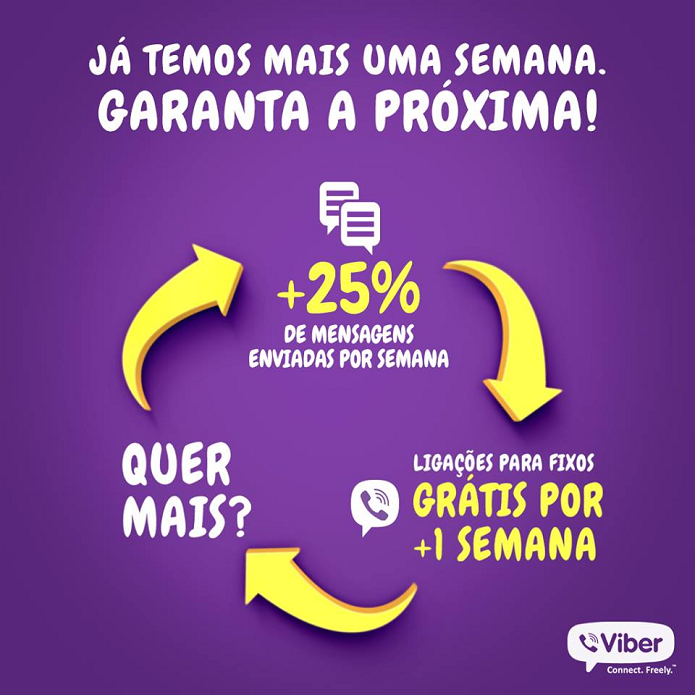 Viber ganhou mais uma semana de ligações grátis (Foto: Divulgação/Viber)