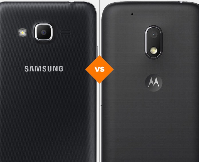 Galaxy J2 Prime ou Moto G 4 Play: confira qual celular se sai melhor no comparativo (Foto: Arte/TechTudo) Galaxy J2 Prime ou Moto G 4 Play: confira qual celular se sai melhor no comparativo (Foto: Arte/TechTudo)