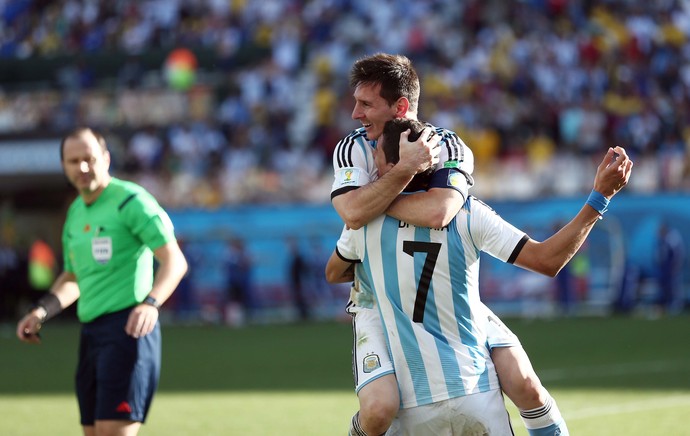 di maria gol argentina x suiça (Foto: Marcos Ribolli)