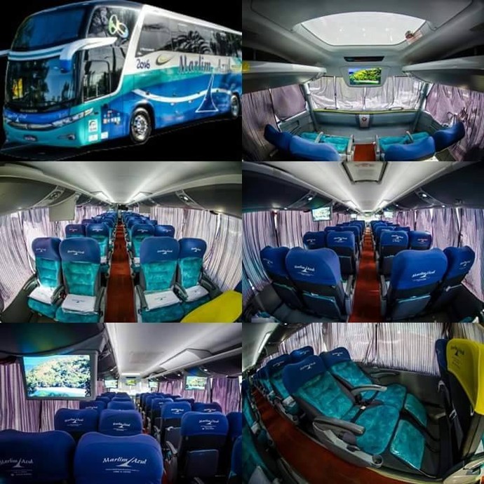 Modelo do ônibus da excursão da torcida da Desportiva (Foto: Reprodução)