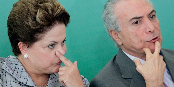 Dilma Roussef e o presidente Michel Temer (Foto:   Ueslei Marcelino / Reuters)