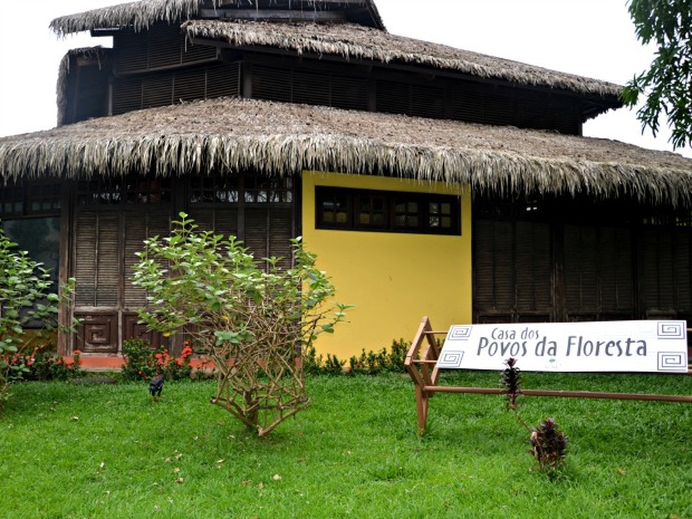 Casa Povos da Floresta, em Rio Branco, deve passar por reformas (Foto: Quésia Melo/G1)