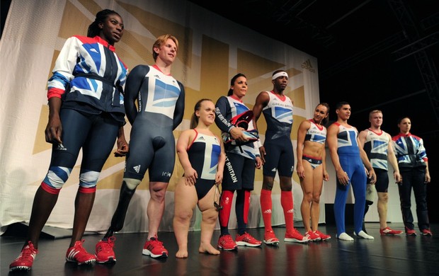 Olimpíadas de Londres uniformes da Grã-Bretanha (Foto: AFP)