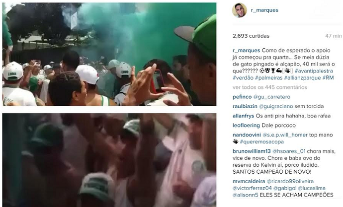 Rafael Marques alfineta santistas antes da final: 